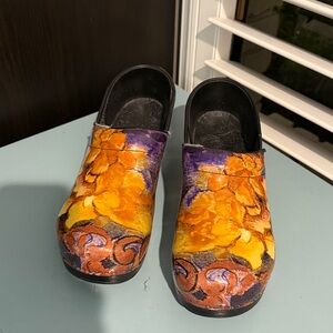 Colorful Floral Clogs
